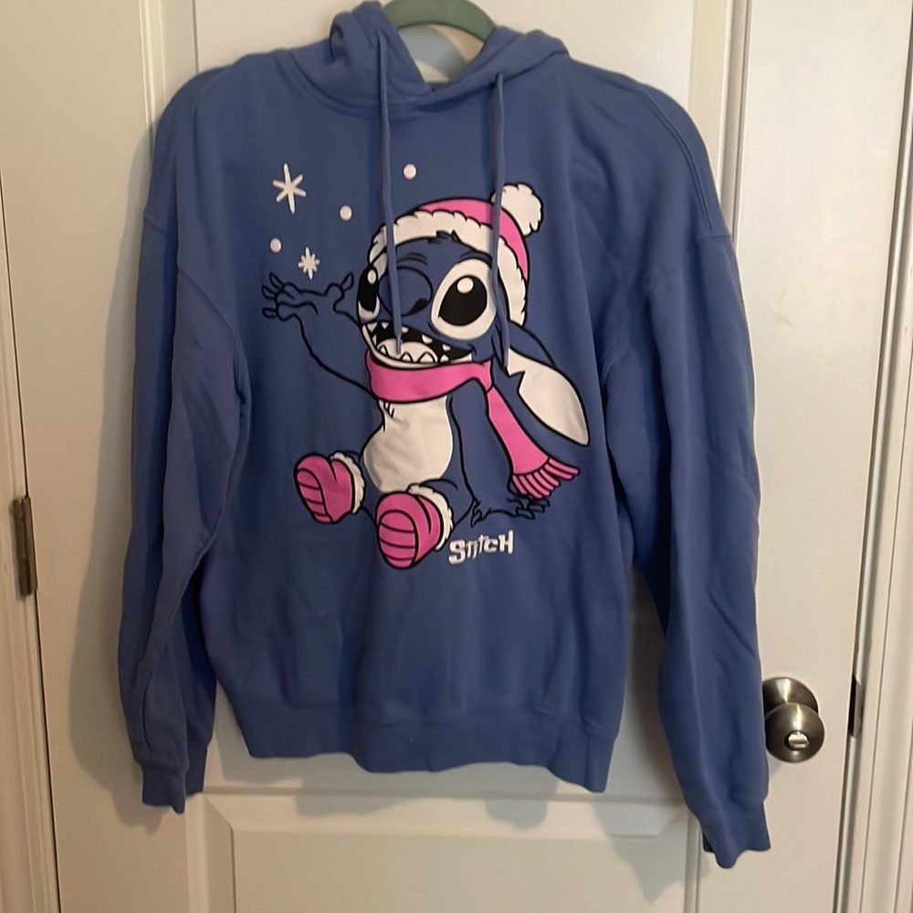 Disney fitted blue stitch winter hoodie
